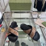 Slides Gucci GG Canvas Black Brown GC133 - Image 3