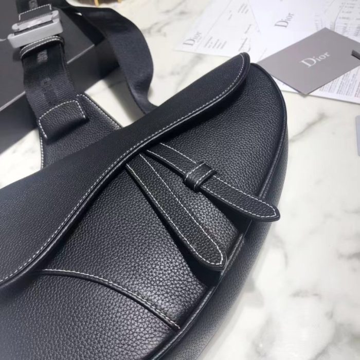 Bag Dior Black Leather Black DO035 - Image 5