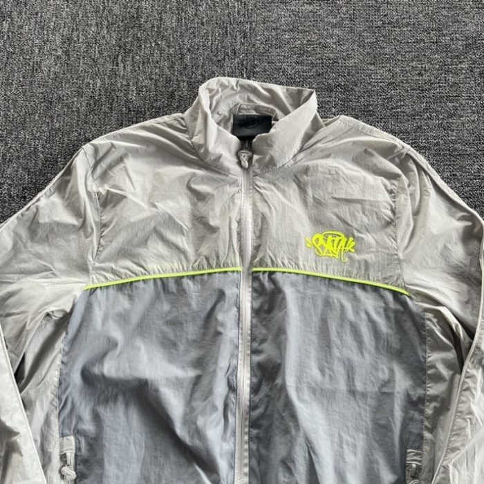 Set Syna Gray and Yellow Track Jacket and Pants SN002 - Image 6