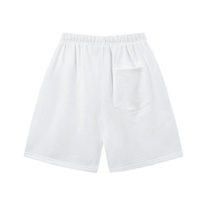 Shorts Essentials White with Logo Print EST002 - Image 2
