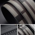 Belt Burberry Plaid with Metal B Buckle BY007 - Image 4