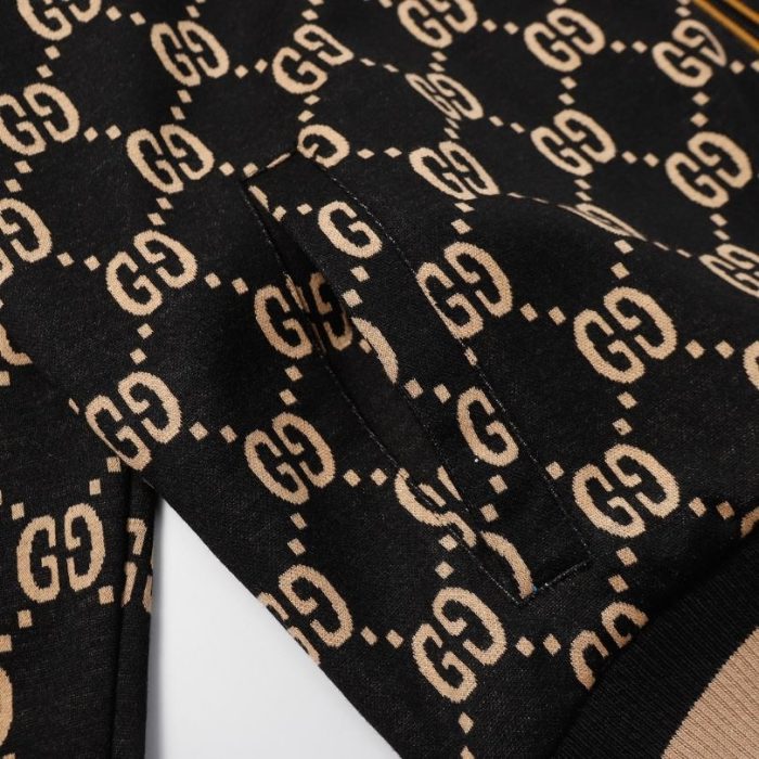 Set Tracksuit Gucci GG Monogram Black GC107 - Image 6