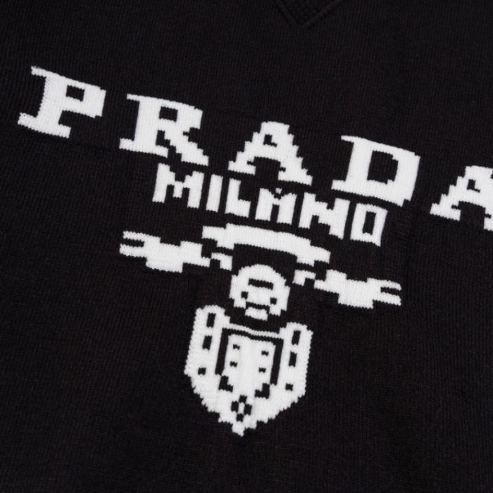 Sweater Prada Milano Black Men's PD044 - Image 4