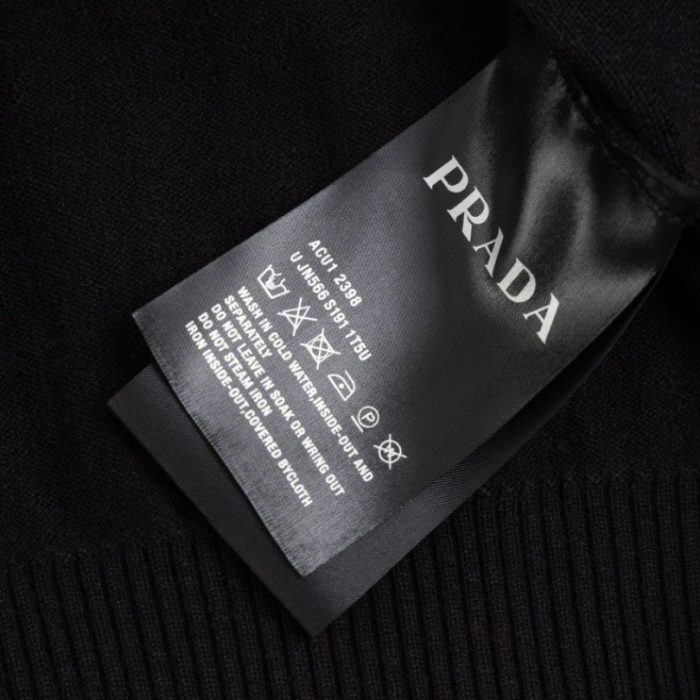 Sweater Prada Milano Black Men's PD044 - Image 10