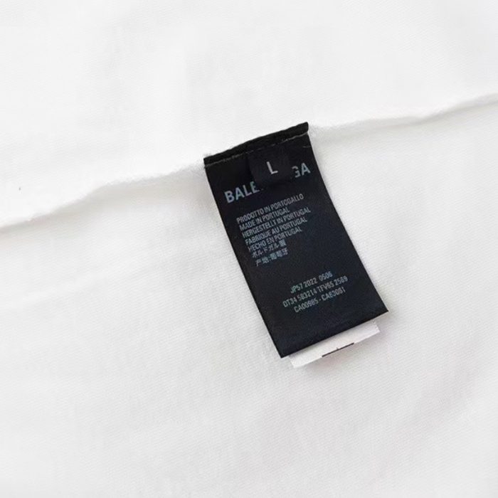 T-shirt Balenciaga x Supreme Collab White SP030 - Image 8