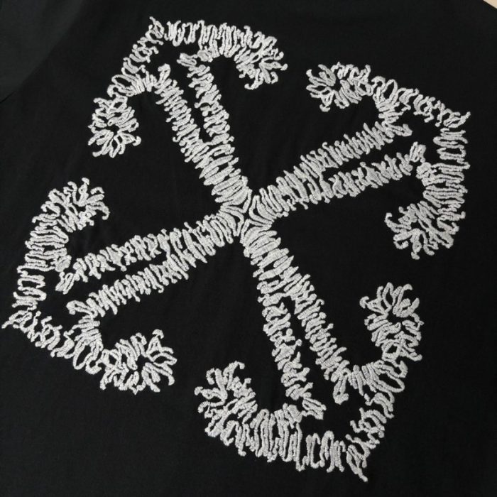 T-shirt Off-White Arrows Logo Black White OFF014 - Image 6
