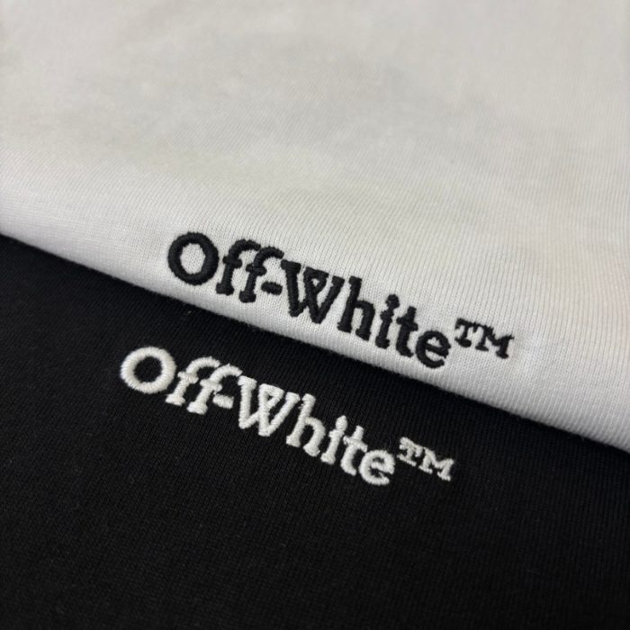 T-shirt Off-White Arrows Logo Black White OFF014 - Image 8