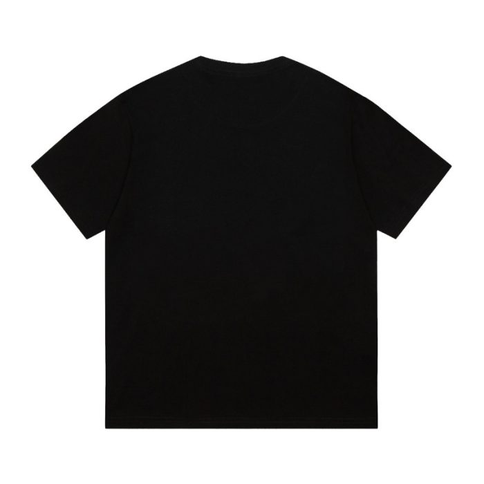 T-shirt Dior Black Graphic Logo Couture DO064 - Image 4