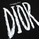 T-shirt Dior Black Graphic Logo Couture DO064 - Image 6