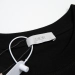T-shirt Dior Black Graphic Logo Couture DO064 - Image 12