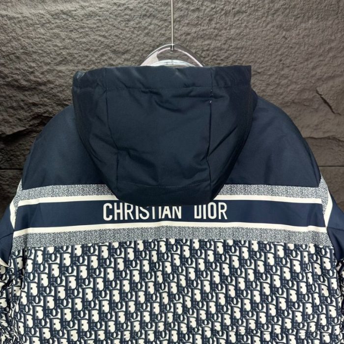 Jacket Christian Dior Monogram Hooded Puffer DO066 - Image 7