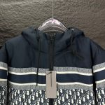 Jacket Christian Dior Monogram Hooded Puffer DO066 - Image 6
