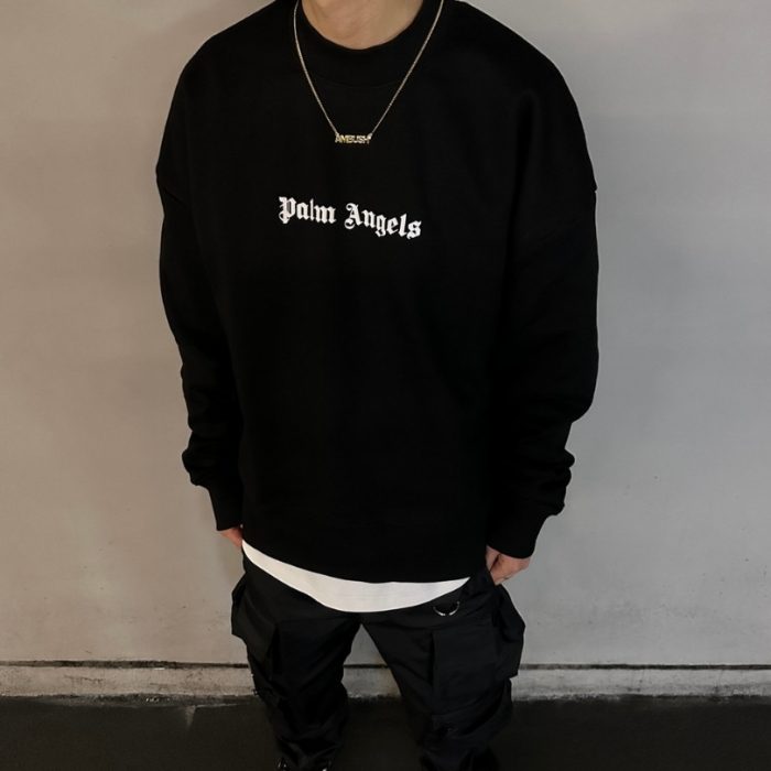 Sweatshirt Palm Angels Black Logo PA001 - Image 11
