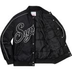 Jacket Supreme NY Varsity Bomber Black SP065 - Image 12
