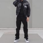 Jacket Supreme NY Varsity Bomber Black SP065 - Image 14