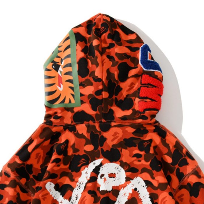 Hoodie BAPE XO Camo Red Full Zip BP020 - Image 11