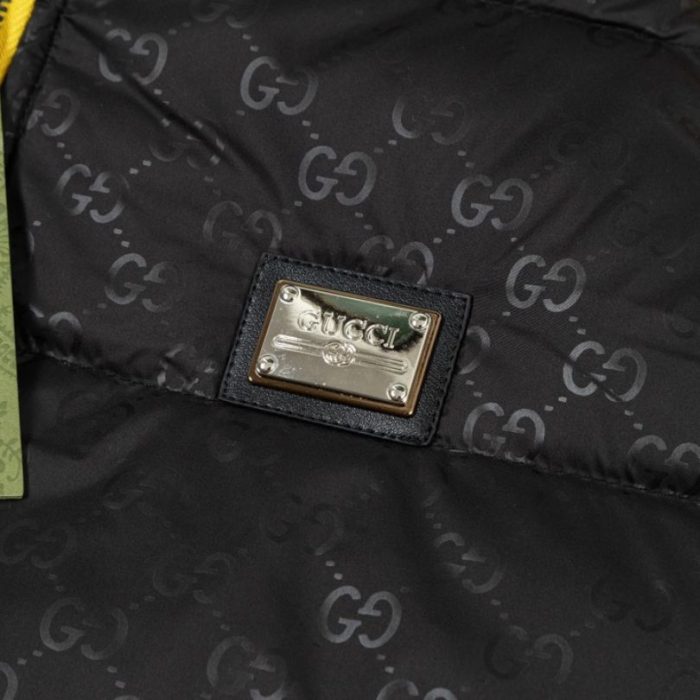 Jacket Puffer Gucci GG Monogram Hooded GC111 - Image 7