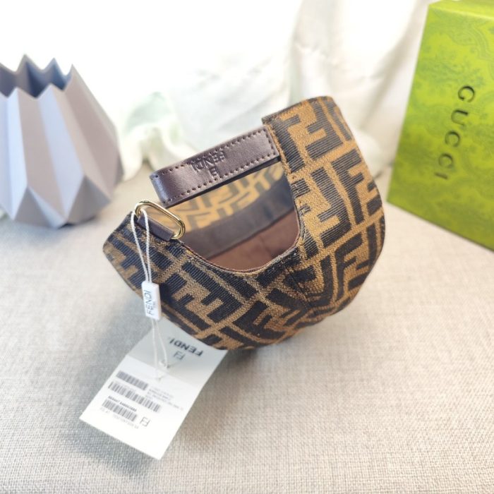 Cap Fendi Brown Monogram Adjustable FE001 - Image 8