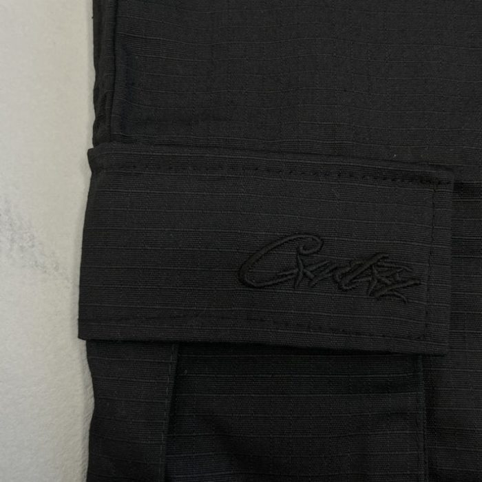 Shorts Cargo Corteiz Guerillaz Black Edition CZ005 - Image 7