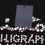 T-shirt Louis Vuitton Calligraphy Studded Black LV025 - Image 9