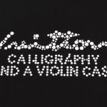 T-shirt Louis Vuitton Calligraphy Studded Black LV025 - Image 4