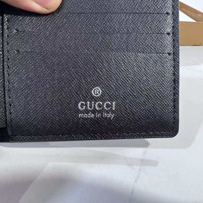 Wallet Gucci Black Embossed Leather GC121 - Image 2