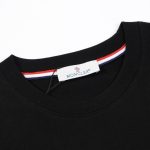 T-shirt Moncler Black Embroidered Logo Tee MCL005 - Image 6