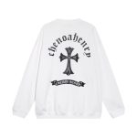 Sweatshirt Chrome Hearts Cross Print White CH050 - Image 2