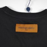 T-shirt Louis Vuitton Blue Graffiti Black Logo LV019 - Image 7