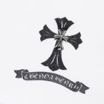 Sweatshirt Chrome Hearts Cross Print White CH050 - Image 4