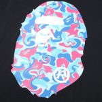 T-shirt BAPE Color Camo Ape Head Black BP006 - Image 4