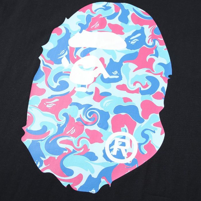 T-shirt BAPE Color Camo Ape Head Black BP006 - Image 4
