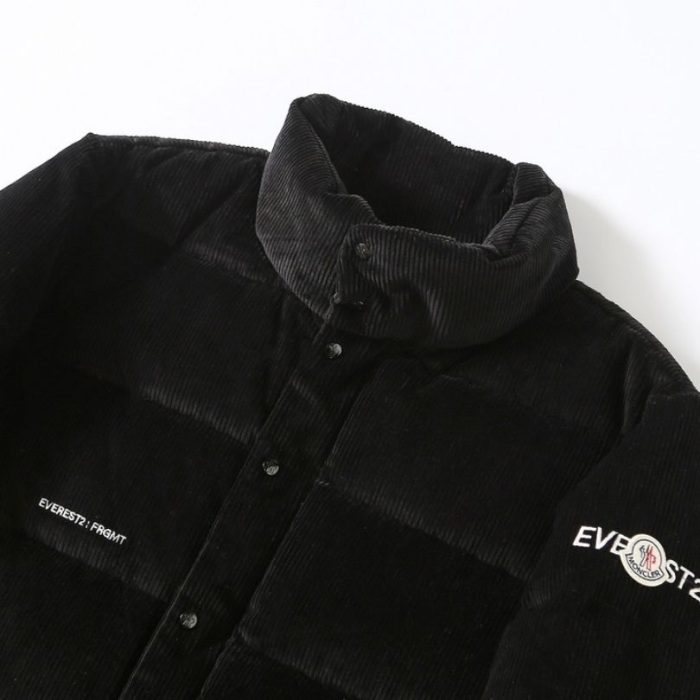 Jacket Puffer Moncler with Logo Trim Hood MCL019 - Image 5