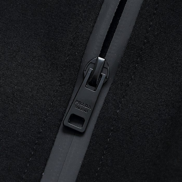 Tracksuit Prada Black Full-Zip Casual Set PD001 - Image 7