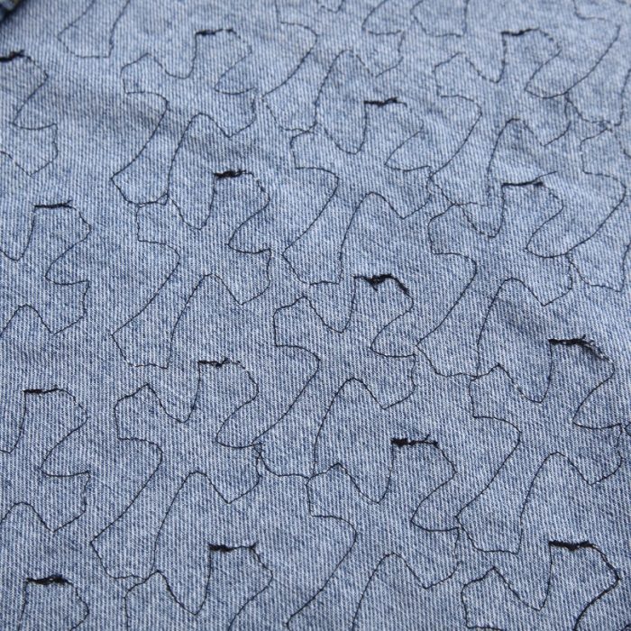 Denim Jacket Chrome Hearts Cross Patch CH052 - Image 13