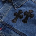 Denim Jacket Chrome Hearts Cross Patch CH052 - Image 11