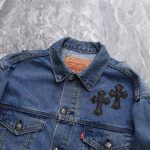 Denim Jacket Chrome Hearts Cross Patch CH052 - Image 10
