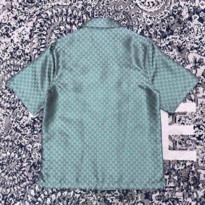 Set Louis Vuitton LV Monogram Shirt & Shorts LV079 - Image 5
