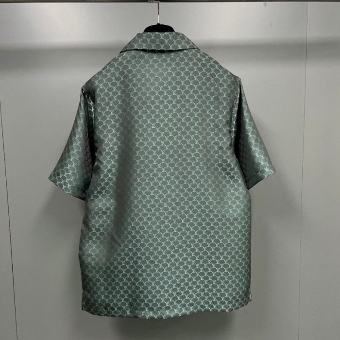 Set Louis Vuitton LV Monogram Shirt & Shorts LV079 - Image 9