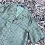 Set Louis Vuitton LV Monogram Shirt & Shorts LV079 - Image 11