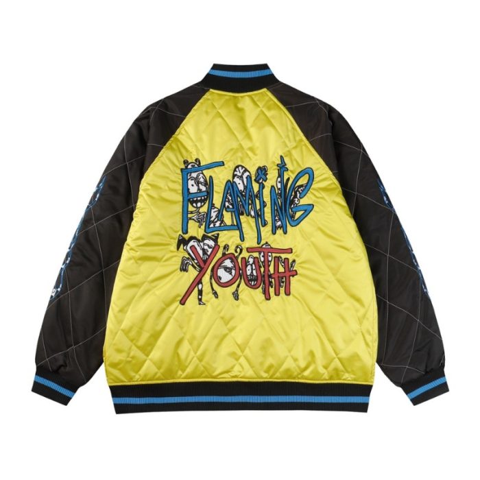 Jacket Chrome Hearts Flaming Youth Quilted CH061 - Image 2