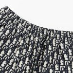Shorts Dior Monogram Navy Side Stripes DO060 - Image 8