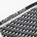 Shorts Dior Monogram Navy Side Stripes DO060 - Image 4