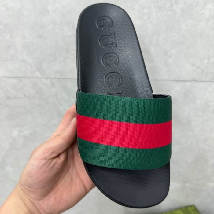 Slides Gucci Slide with Web Ribbon GC134 - Image 8