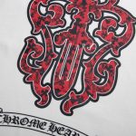 T-shirt Chrome Hearts Red Cross Crest White CH003 - Image 6