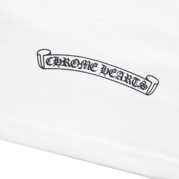 T-shirt Chrome Hearts Red Cross Crest White CH003 - Image 8