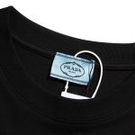 T-shirt Prada Milano Black Graphic Logo PD033 - Image 8