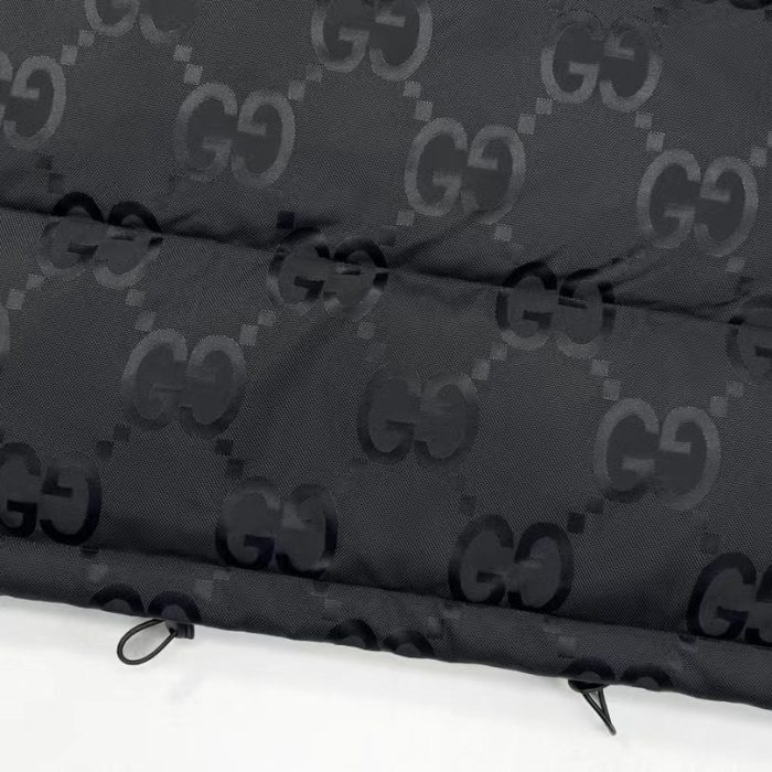 Puffer Jacket Gucci Monogram Black GC081 - Image 4