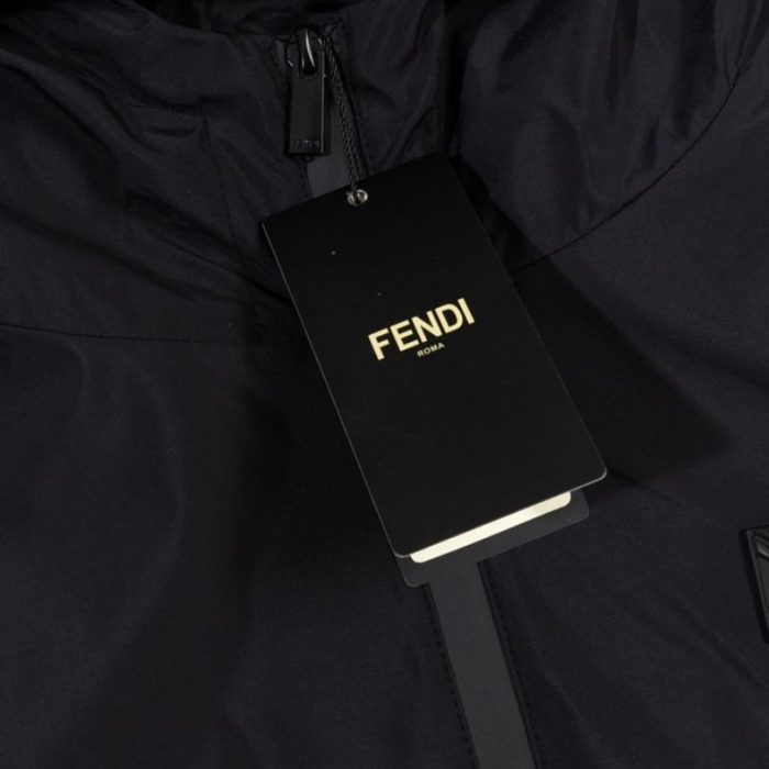 Jacket Windbreaker Fendi Eyes Black FE005 - Image 8