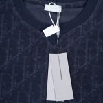 T-shirt Christian Dior Embossed Monogram Navy DO051 - Image 12